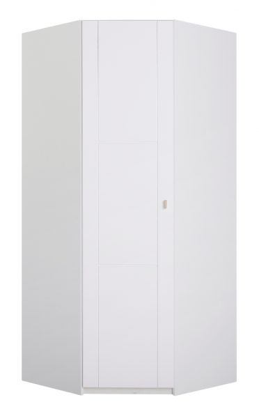 Eckschrank mit Drehtür in weiß